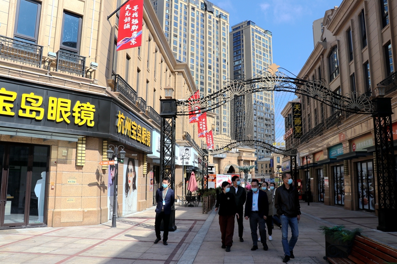 天元廣場商業(yè)街接受溫州市&ldquo;市級著名商業(yè)街&rdquo;評審